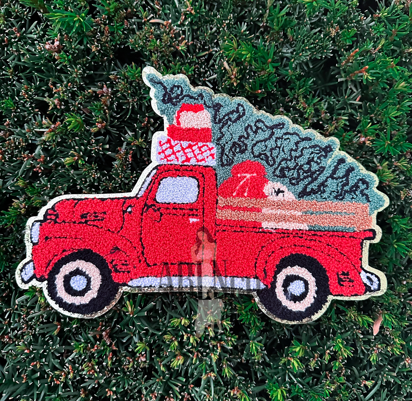 Vintage Christmas Truck Patch
