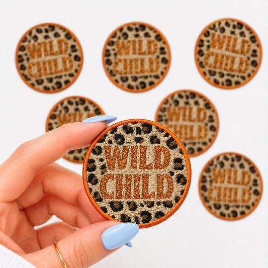 Wild Child Embroidered Dog Patch
