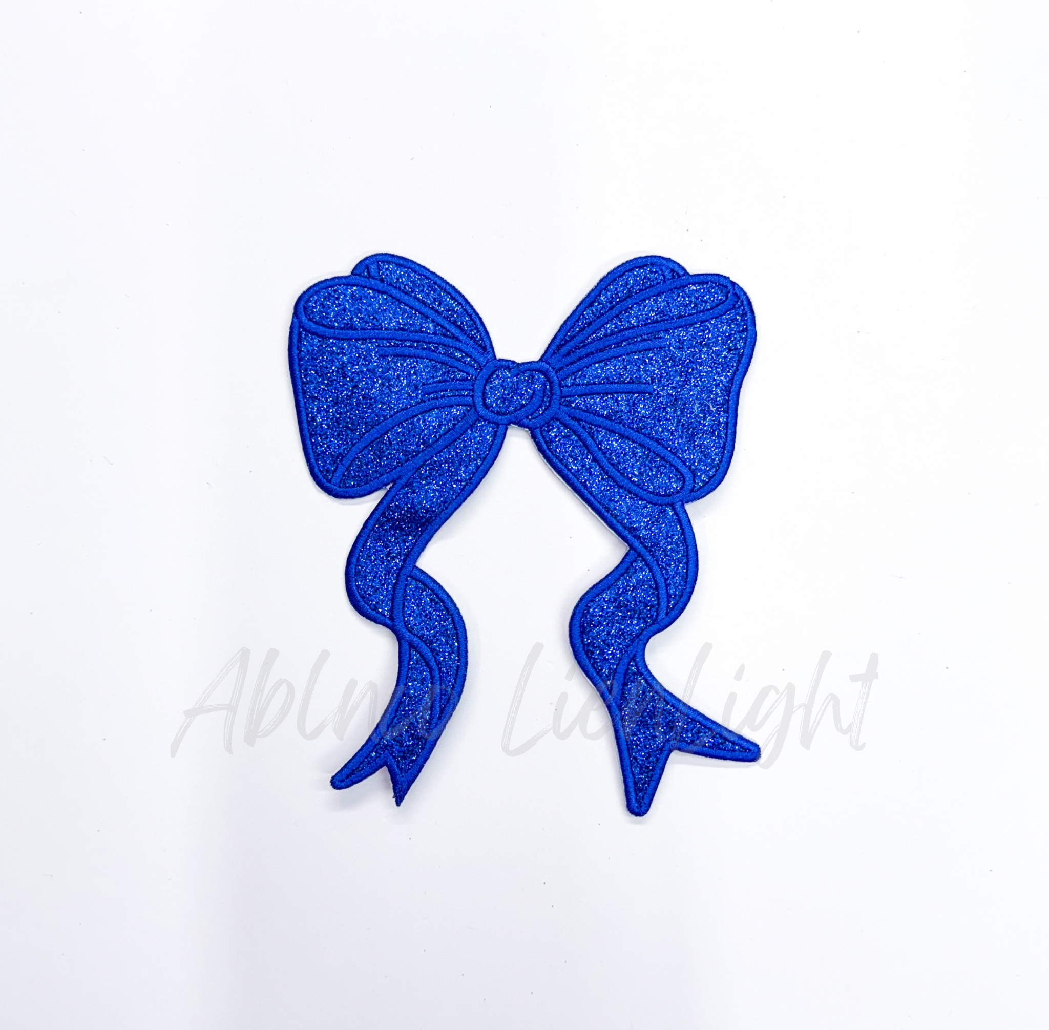 Side Bows Glitter Patch
