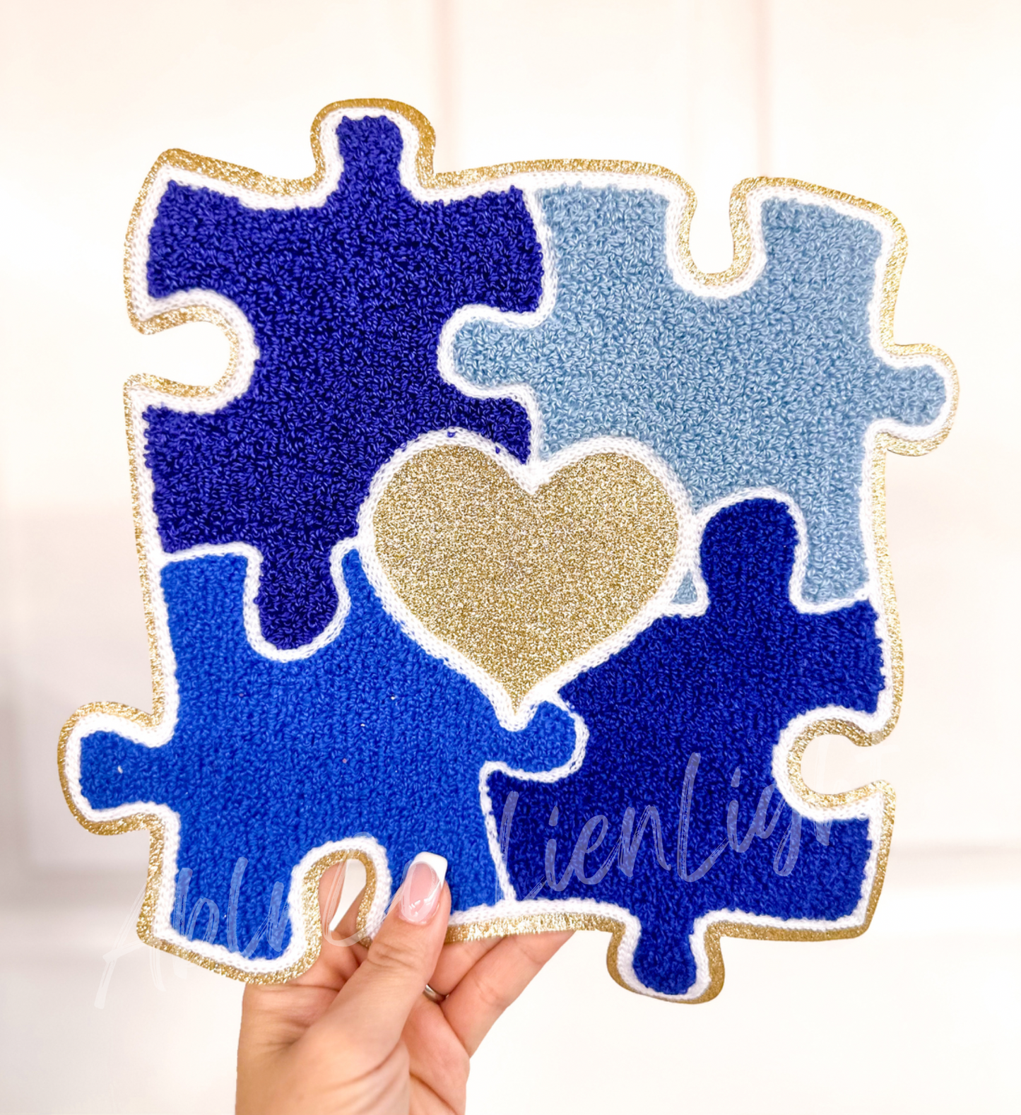 Blue Puzzle Autism Awareness Patch