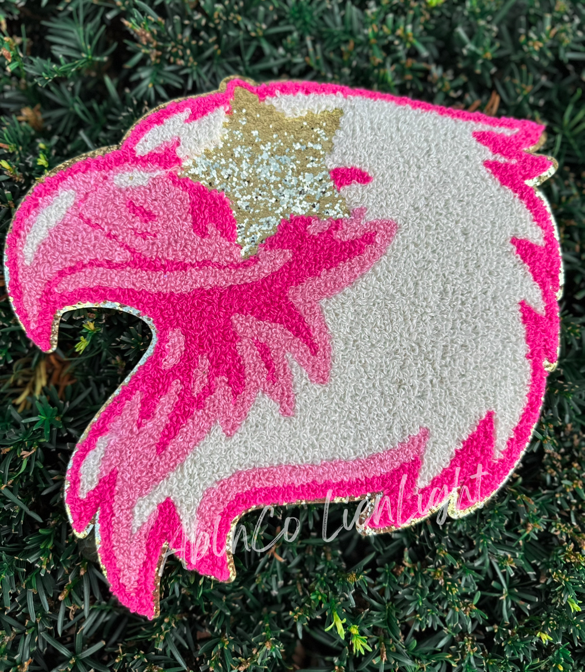 PREPPY PINK MASCOT™ Chenille Patch Only - DIY Craft