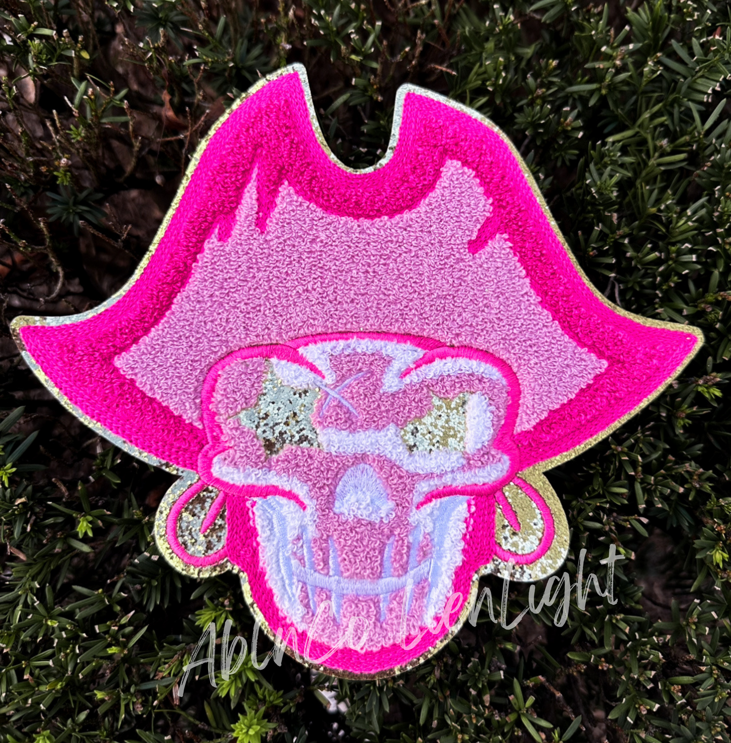 PREPPY PINK MASCOT™ Pirate Chenille Patch ONLY Sweatshirt