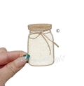 Mason Jar Baking Embroidery Patch