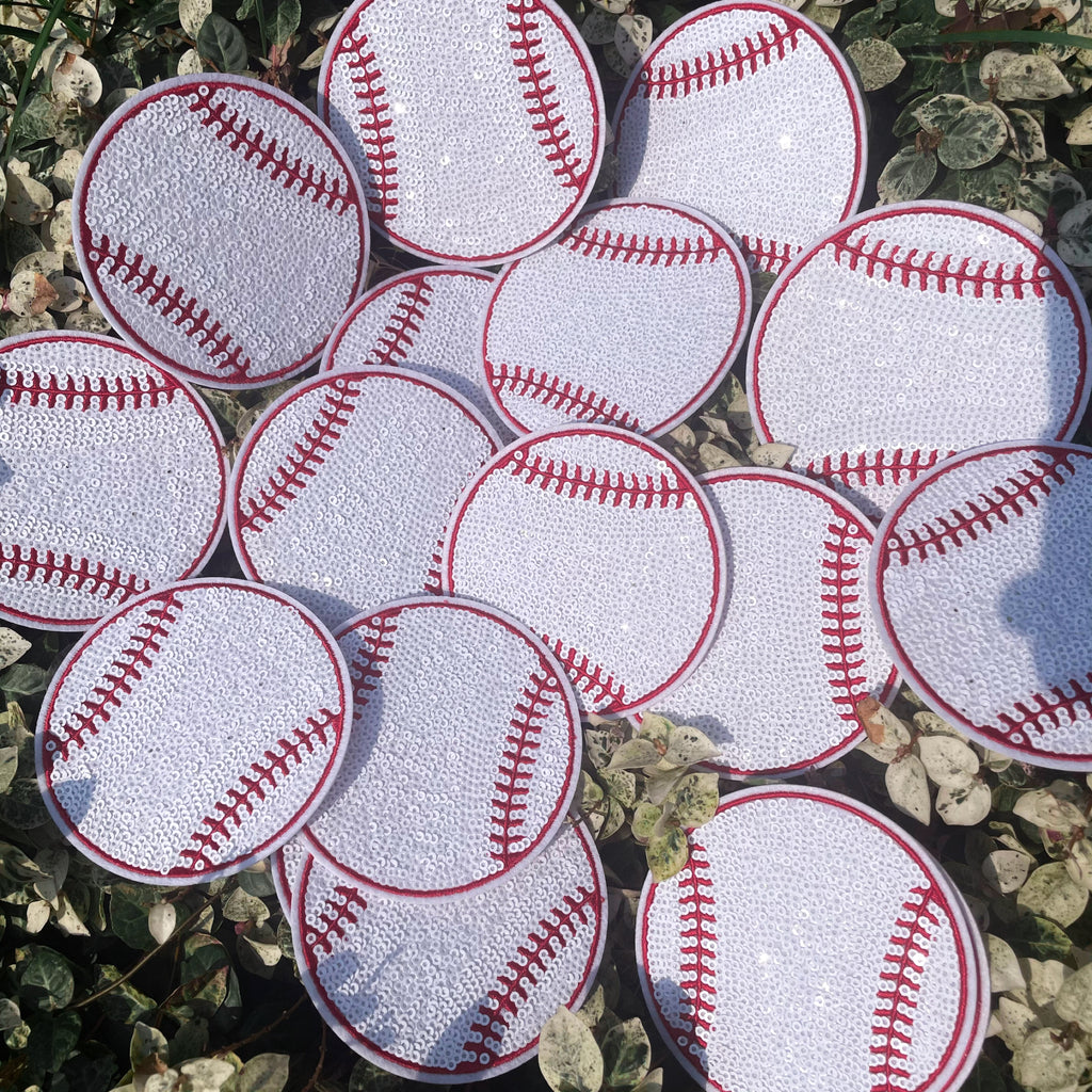 Baseball Sequin Patch - 5”
