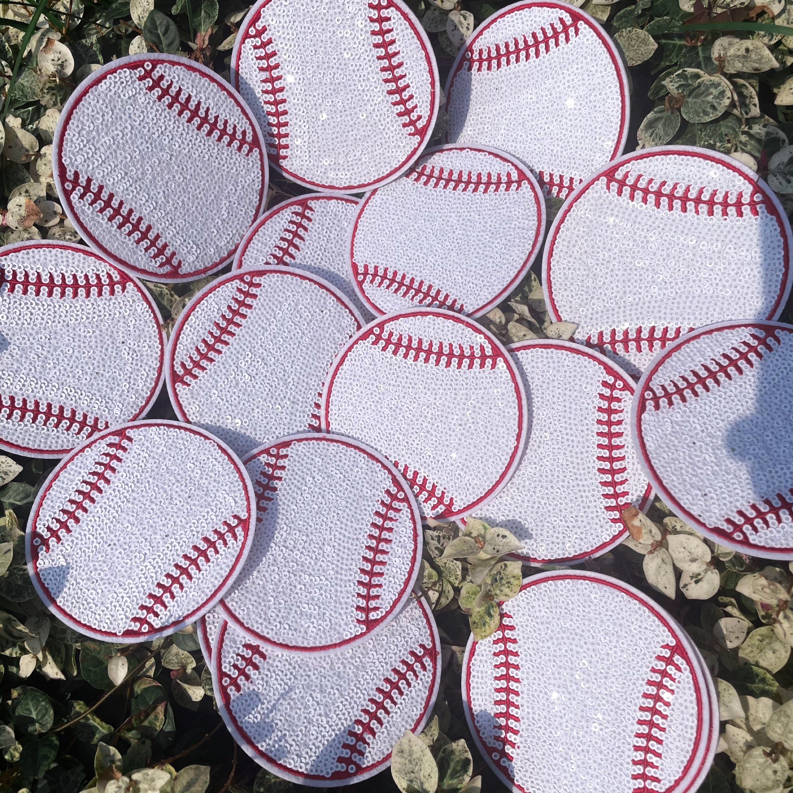 Baseball Sequin Patch - 5”