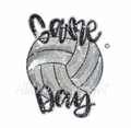 Volleyball Game Day Sequin Patch - Large