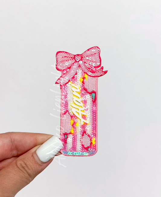 Alani Cotton Candy Energy Drink Sequin Patch