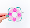 Life Float Tube Pink Sequin Patch
