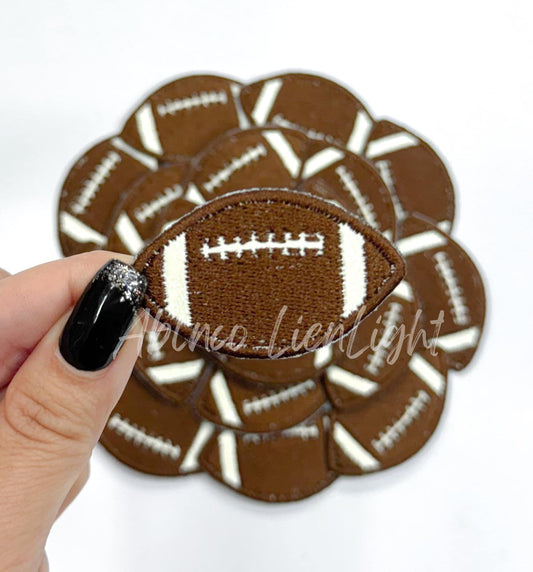 Football Ball Glitter Embroidery Patch