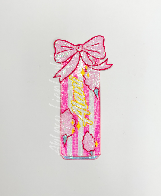 Large Alani Cotton Candy Energy Drink Sequin Patch