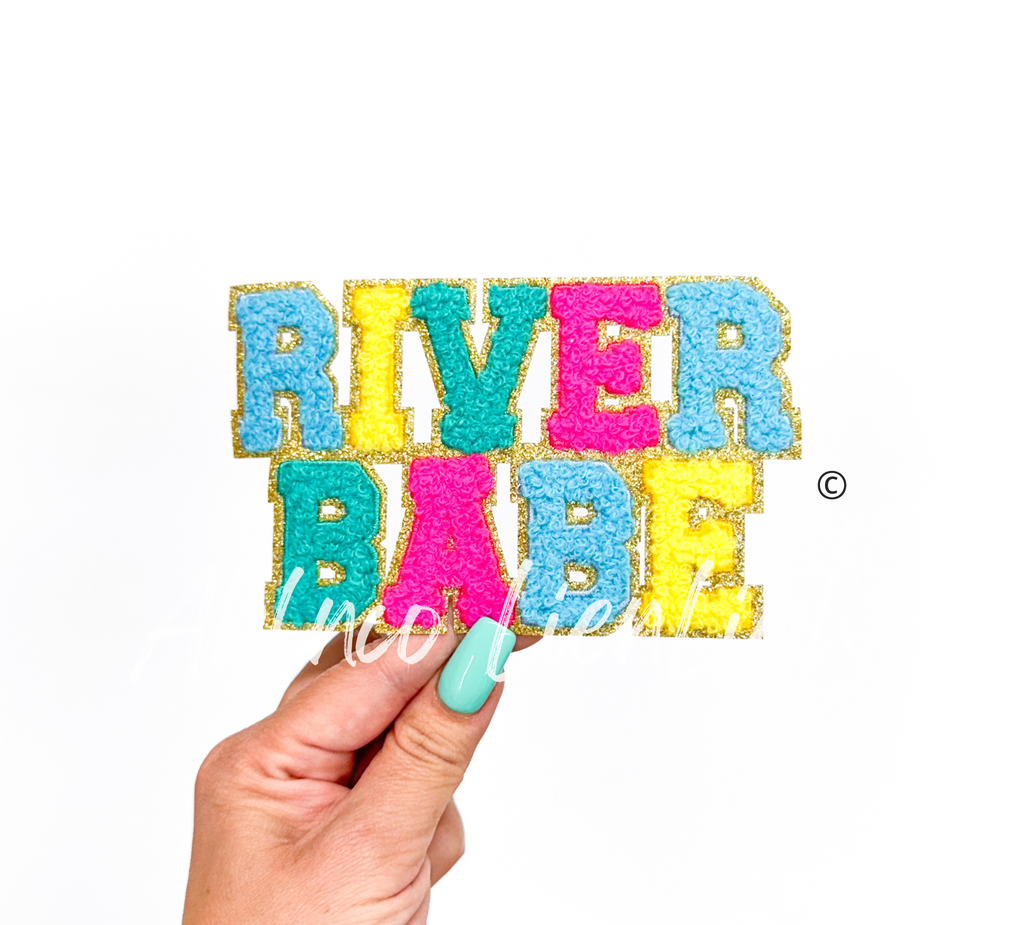 River Babe Summer Chenille Patch