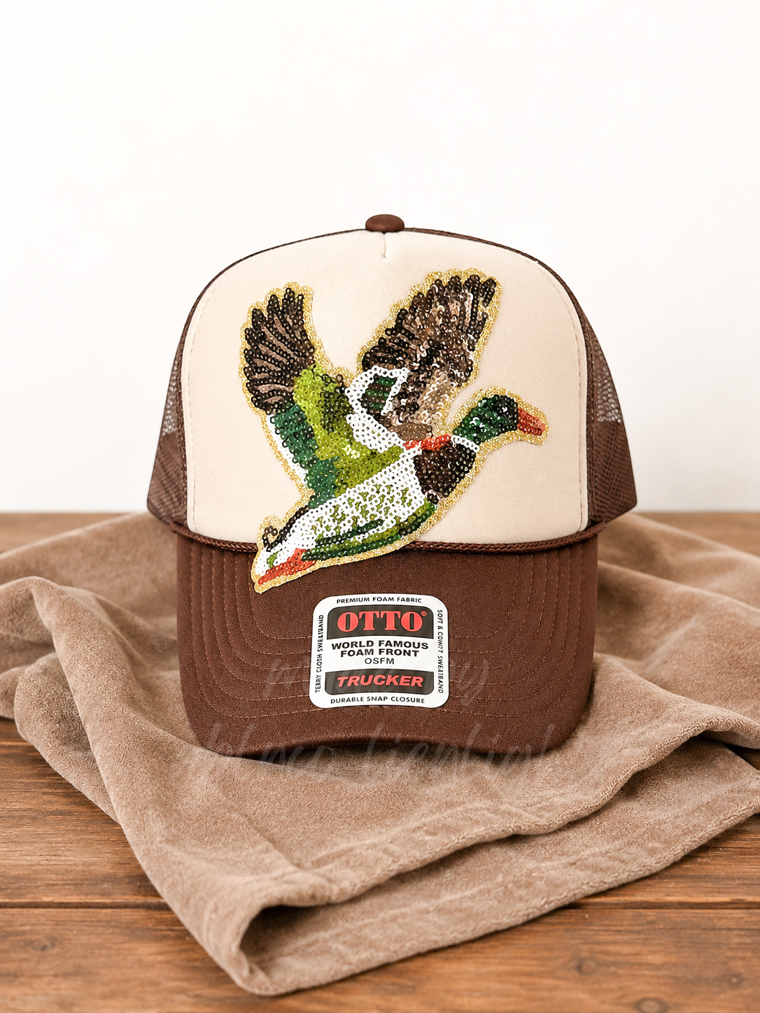 Sequin Mallard Duck Otto Trucker Hat