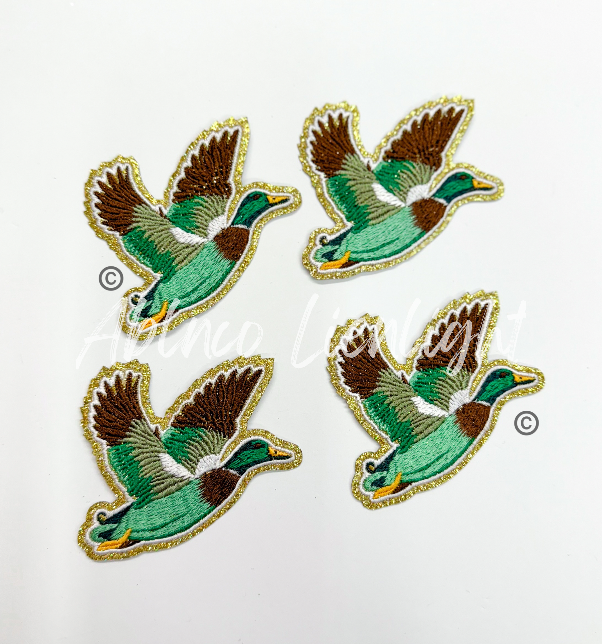 Mallard Duck Hunting Embroidery Patch - Small