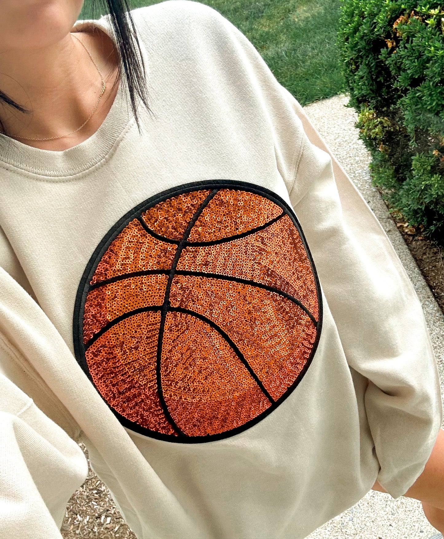 BasketBall Sequins Sweatshirt