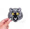 Tiger Mascot Gameday Sequin Patch - Small
