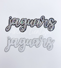 Jaguars Mascot Script Sequin Patch - Large