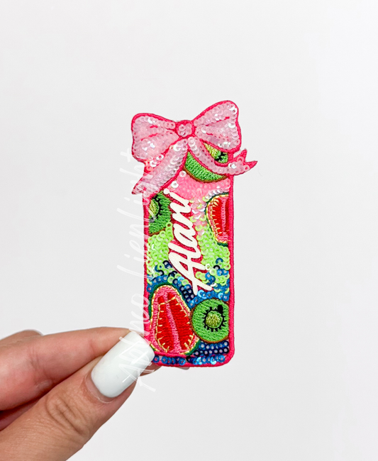 Alani Passionfruit Kiwi Energy Drink Sequin Patch