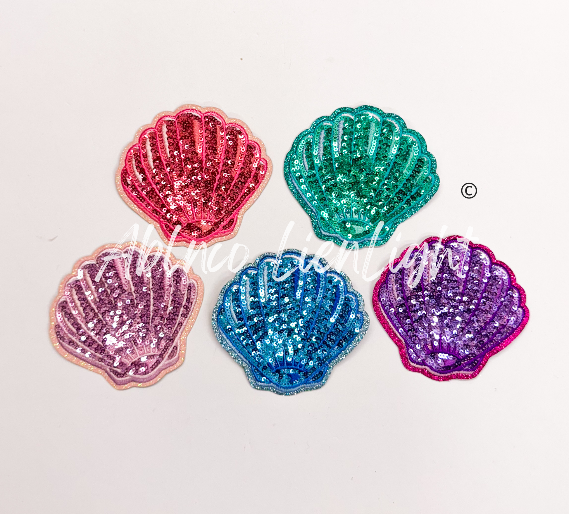 Sea Shells Summer Sequin Patch