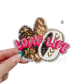 Loaf Life Bread Baking Pink Sequin Patch