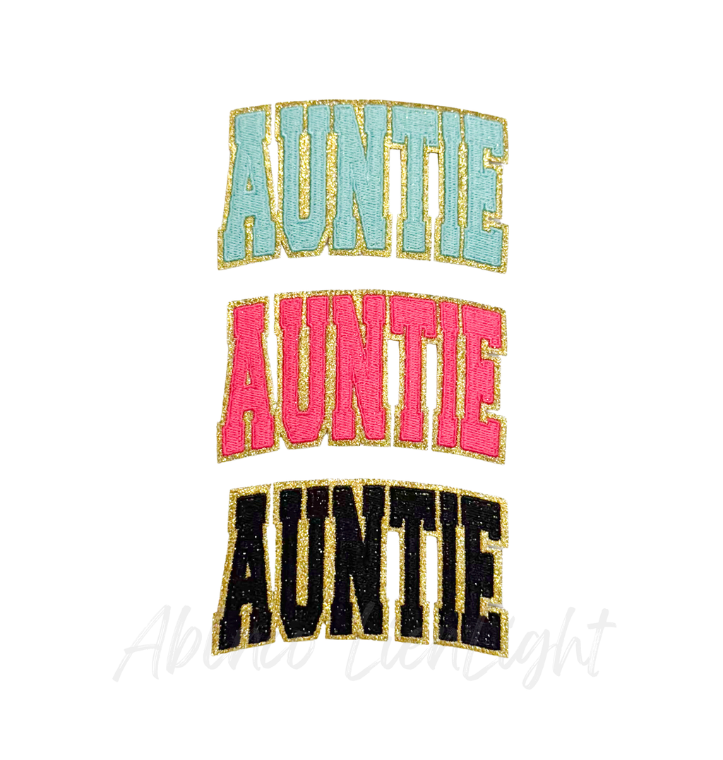 Black Auntie Embroidery Patch