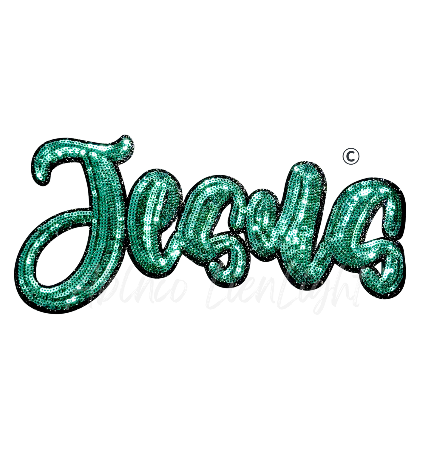Jesus Easter Faith Sequin Patch - Large