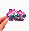 Licensed To Sell Realtor Sequin Patch - Small