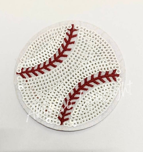 Baseball Sequin Patch