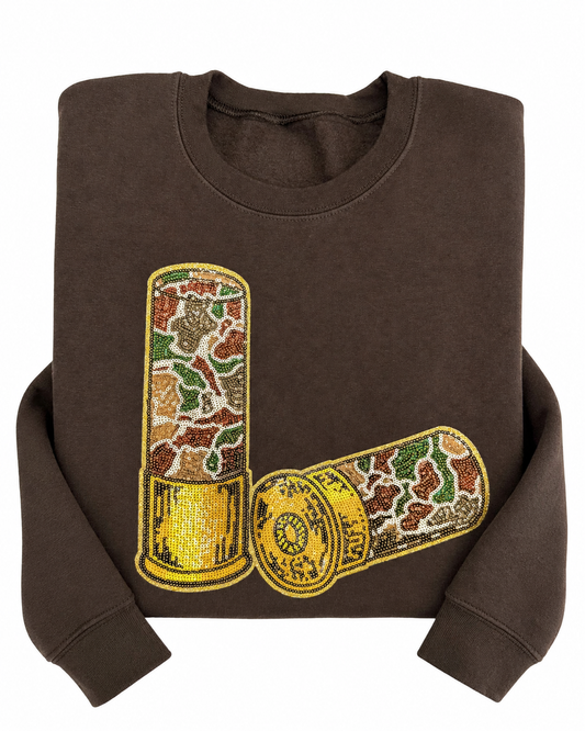 Shotgun Shells Sequin Patch Shirt