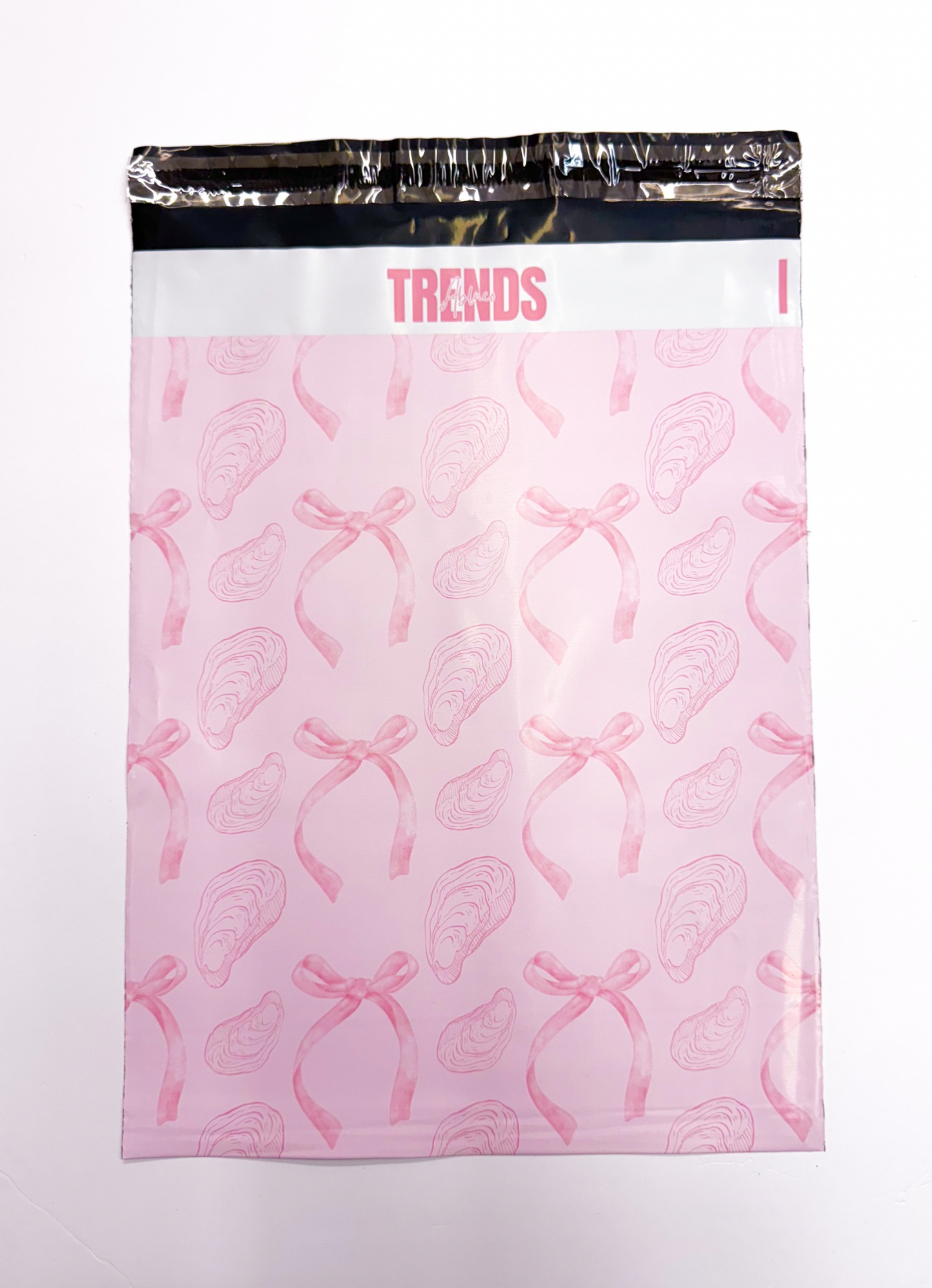 Pink Oysters Bows Poly Mailers