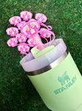 Preppy Pink Mascot™ Coon Dog Tumbler Straw Topper Cap