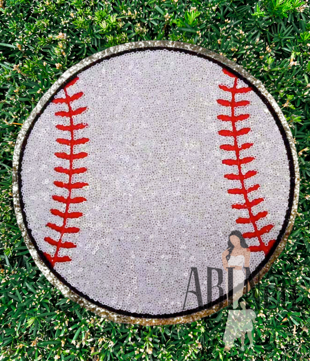 Baseball Sequin Patch Sweatshirt