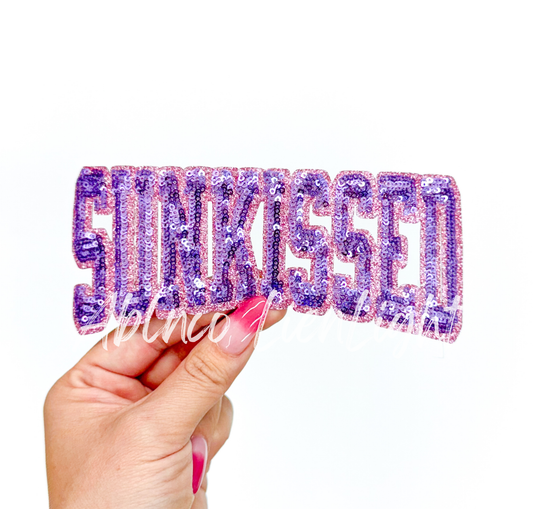 Purple Sunkissed Summer Sequin Patch