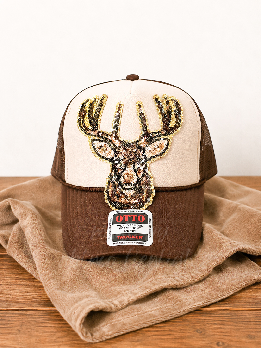 Sequin Deer Otto Trucker Hat