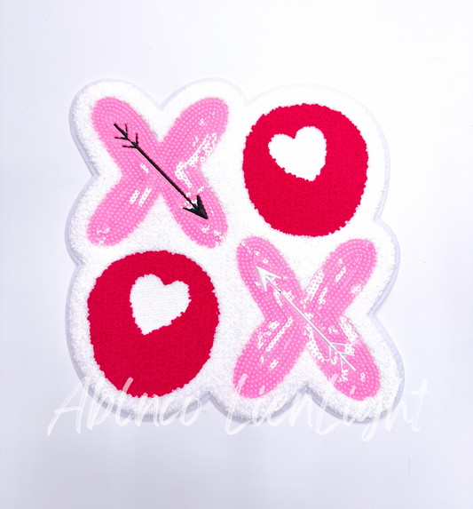 Xoxo Chenille Sequin Patch