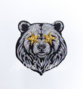 Bear Mascot Gameday Sequin Patch