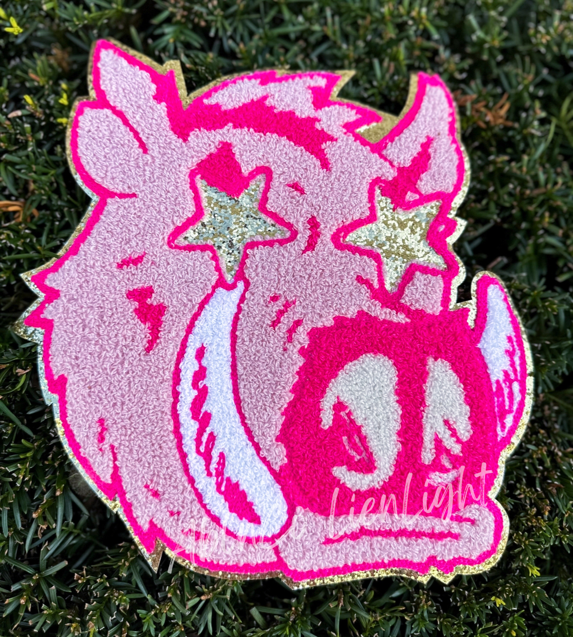 PREPPY PINK MASCOT™ Chenille Patch Only - DIY Craft