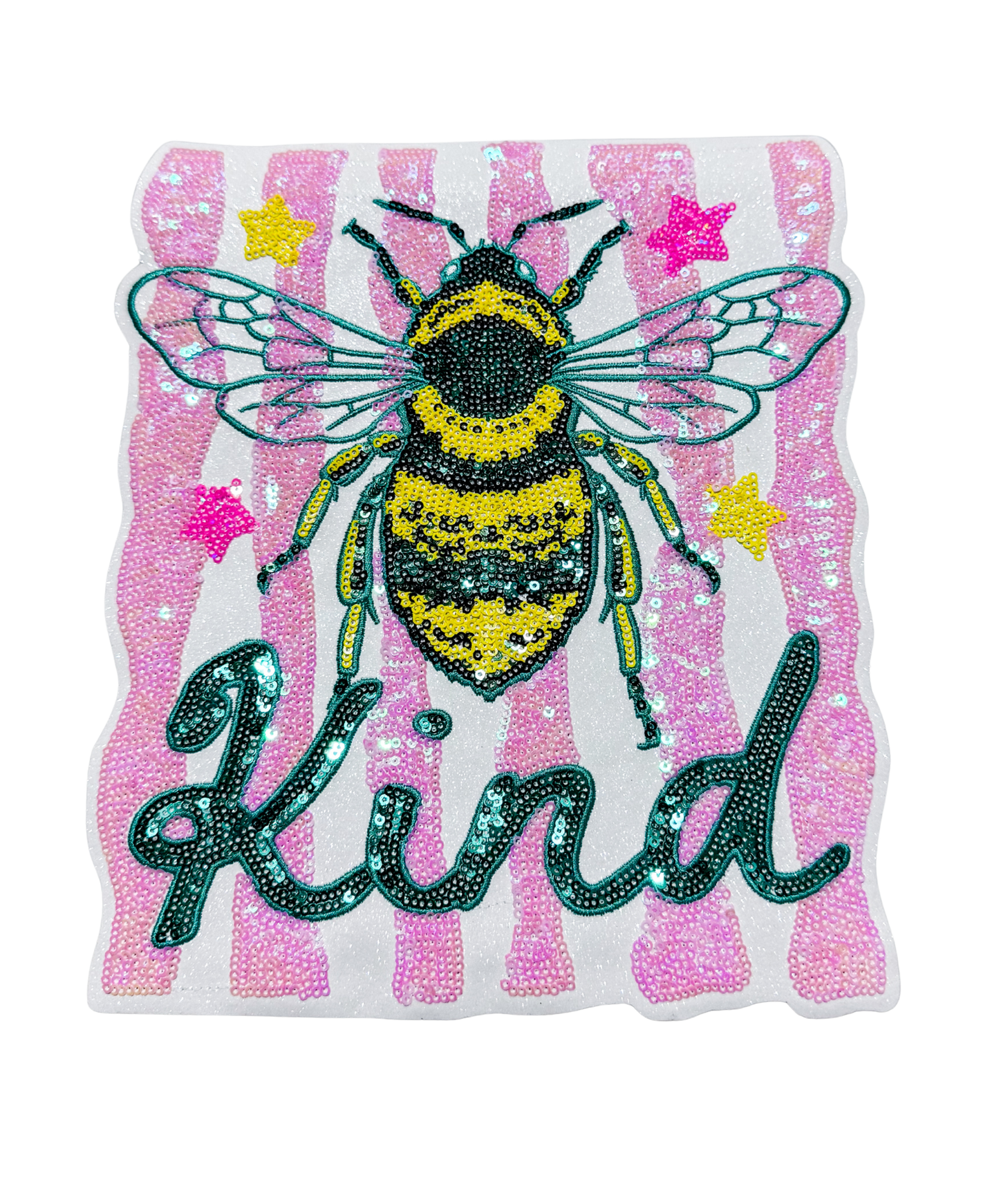 Bee Kind Summer Sequin Patch - Large