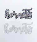 Hornets Mascot Script Sequin Patch - Large