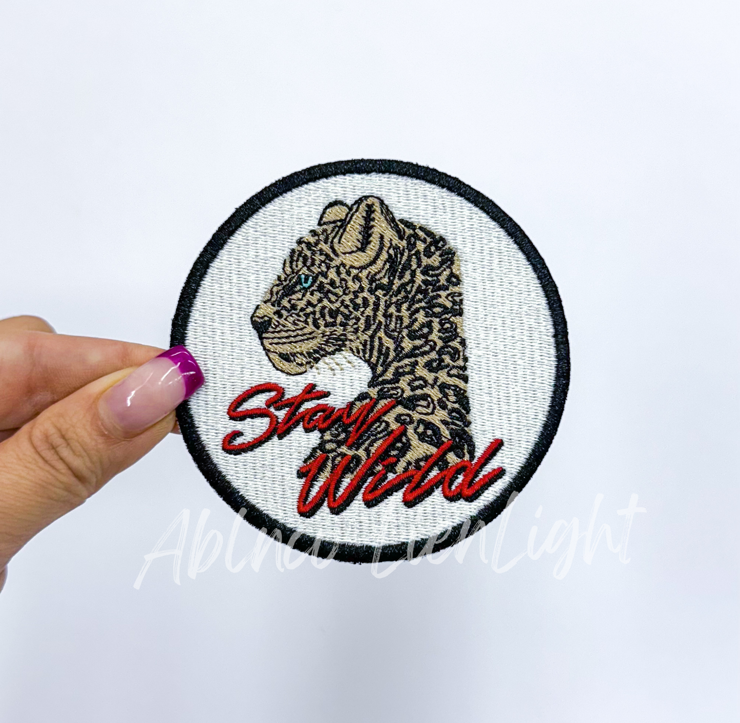 Stay Wild Cheetah Embroidery Patch