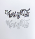 Knights Mascot Script Sequin Patch - Large