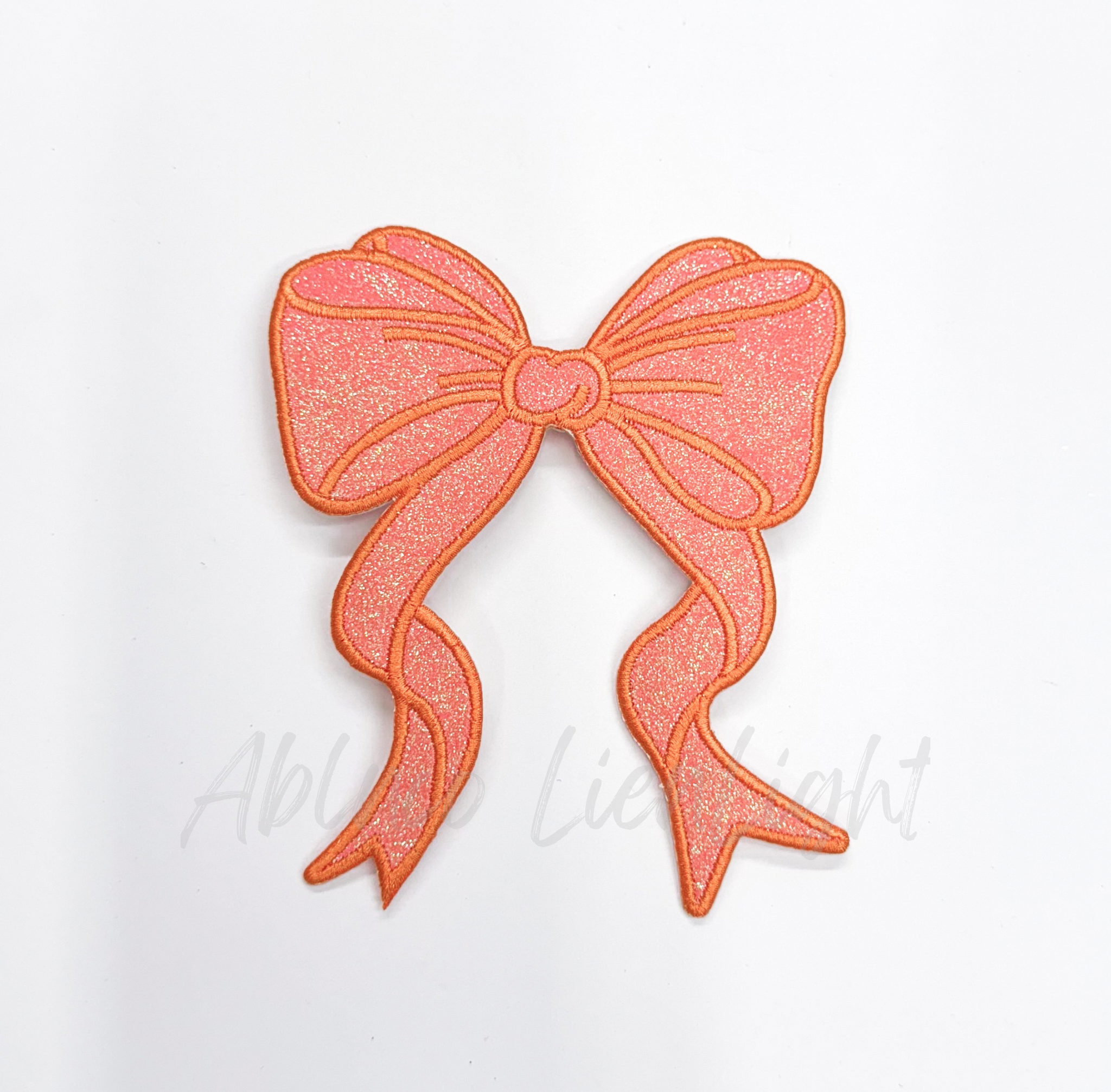 Side Bows Glitter Patch