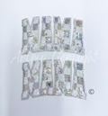 Small Silver Checkered Mama Sequins Patch