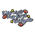 This Ain’t My First Tailgate Football Sequin Patch - Large