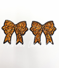 Basketball Side Bows Sequin Patch