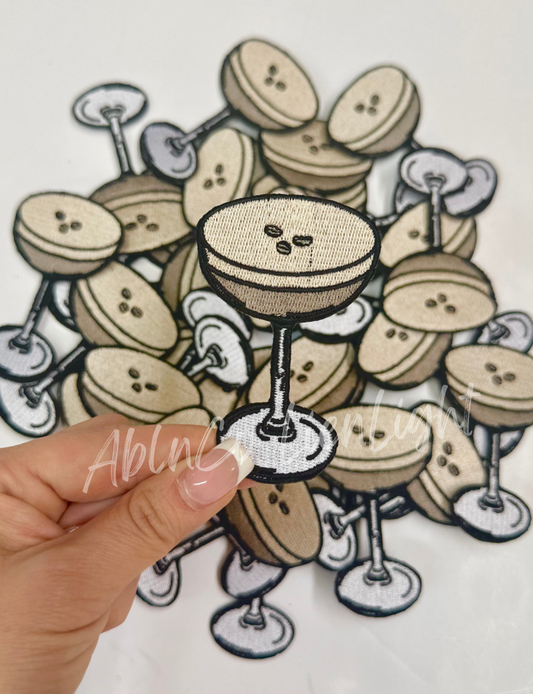 Espresso Martini Embroidery Patch