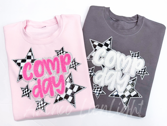 Comp Day Checkered Star Sweatshirt