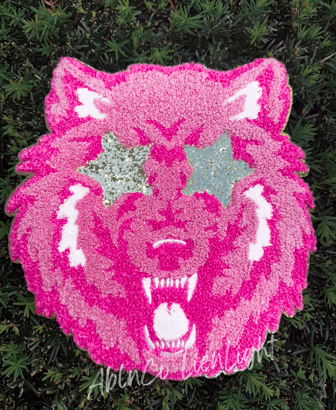 PREPPY PINK MASCOT™ Wolf Chenille Patch ONLY Sweatshirt