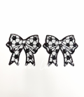 Soccer Side Bows Sequin Patch