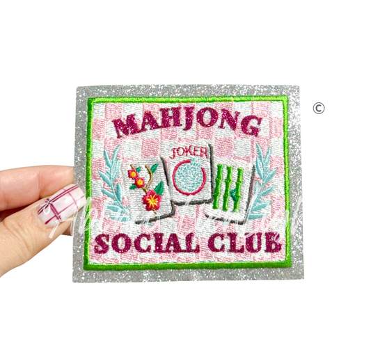 Mahjong Social Club Embroidery Patch