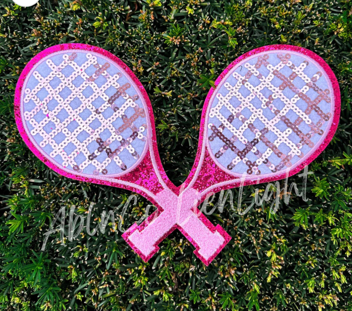 Preppy Pink Tennis Racket Sweatshirt